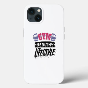 Gym Healthy Lifestyle motivatie ontwerp iPhone 13 Hoesje