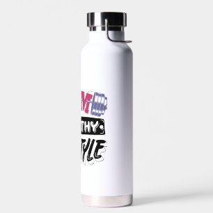 Gym Healthy Lifestyle motivatie ontwerp Waterfles