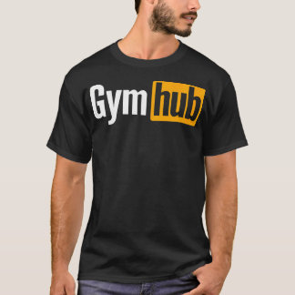 Gym Hub Fitness Gewichtheffen Volwassen Motivatie T-shirt