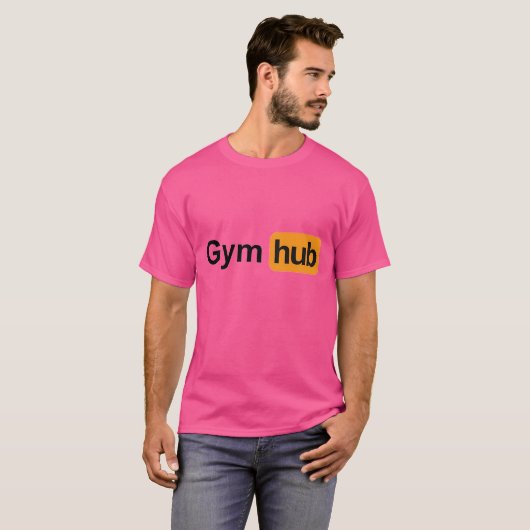 Gym Hub Funny T-shirt (Voorkant volledig)