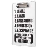 Gym Humor - Cardio Klembord (Links)