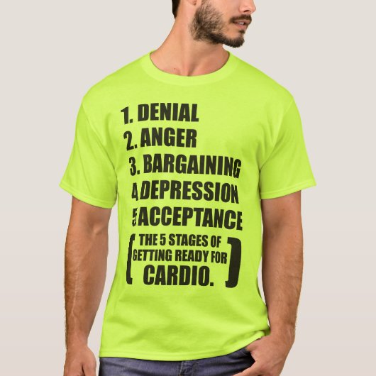 Gym Humor - Cardio T-shirt (Voorkant)