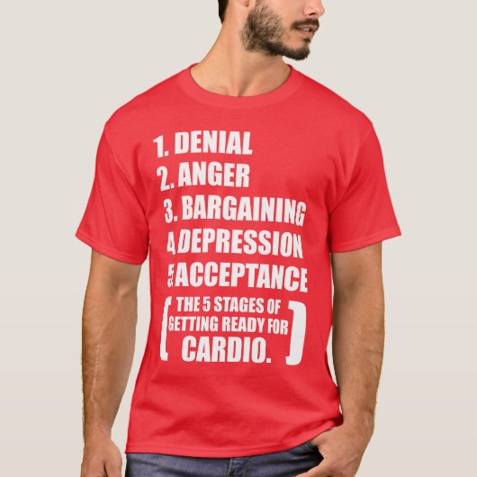 Gym Humor - Cardio T-shirt (Voorkant)