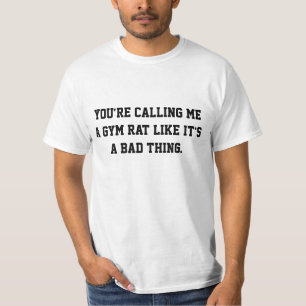 Gym Humor Sportschool Rat T-shirt