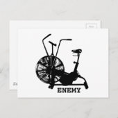 Gym Humor Zwart Wit Funny Workout Briefkaart (Voorkant / Achterkant)