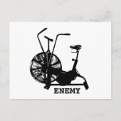 Gym Humor Zwart Wit Funny Workout Briefkaart (Voorkant)