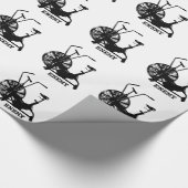 Gym Humor Zwart Wit Funny Workout Cadeaupapier (Hoek)