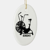 Gym Humor Zwart Wit Funny Workout Keramisch Ornament (Rechts)