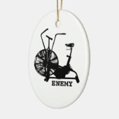 Gym Humor Zwart Wit Funny Workout Keramisch Ornament (Links)