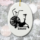 Gym Humor Zwart Wit Funny Workout Keramisch Ornament
