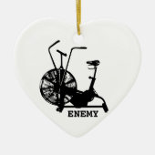 Gym Humor Zwart Wit Funny Workout Keramisch Ornament (Voorkant)