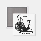 Gym Humor Zwart Wit Funny Workout Magneet (Voorkant / Achterkant)