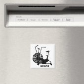 Gym Humor Zwart Wit Funny Workout Magneet (Insitu (Vaatwasser))