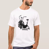 Gym Humor Zwart Wit Funny Workout T-shirt (Voorkant)