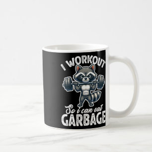 Gym Ik Train Zodat Ik Afval Eet Wasbeer Gewicht  Koffiemok