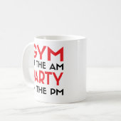 Gym in de AM-partij in de PM Koffiemok (Voorkant links)