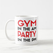 Gym in de AM-partij in de PM Koffiemok (Links)