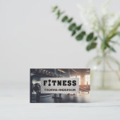 Gym Interieur | druiloor | loopbanden Visitekaartje (Staand voorkant)