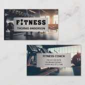 Gym Interieur | druiloor | loopbanden Visitekaartje (Voorkant / Achterkant)