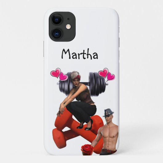 Gym Iphone Hoesje (Achterkant)