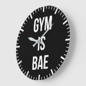 Gym is Bae - Grappig Workout Inspirerend Grote Klok (Hoek)