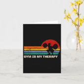 Gym is mijn Gezegden fitness van Therapy Workout Q Kaart (Gele Bloem)