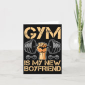 Gym is mijn nieuwe vriendje Girl Bodybuilding Woma Kaart (Voorkant)