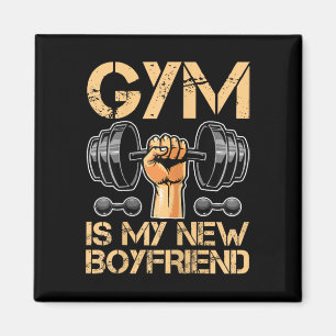 Gym is mijn nieuwe vriendje Girl Bodybuilding Woma Magneet