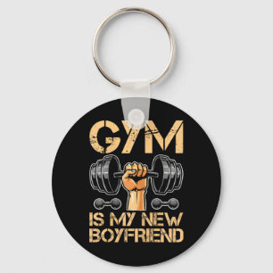 Gym is mijn nieuwe vriendje Girl Bodybuilding Woma Sleutelhanger