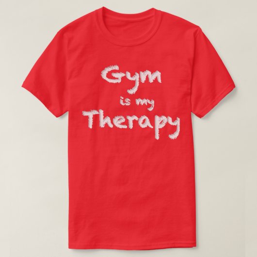Gym is mijn therapie Essential TShirt (Design voorkant)