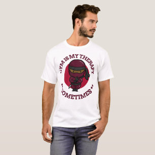 Gym Is Mijn Therapie Soms Gym Humor T-shirt