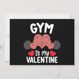 Gym is mijn Valentijnsdag Fitness Workout Sport Kaart