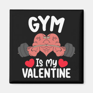 Gym Is Mijn Valentijnsdag Fitness Workout Sport Magneet