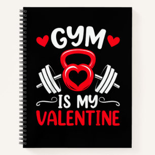 Gym Is Mijn Valentijnshart Fitness Workout Valenti Notitieboek