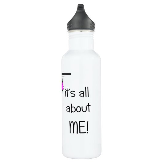Gym Junkie Selfie Alles over mij Waterfles (Rechts)