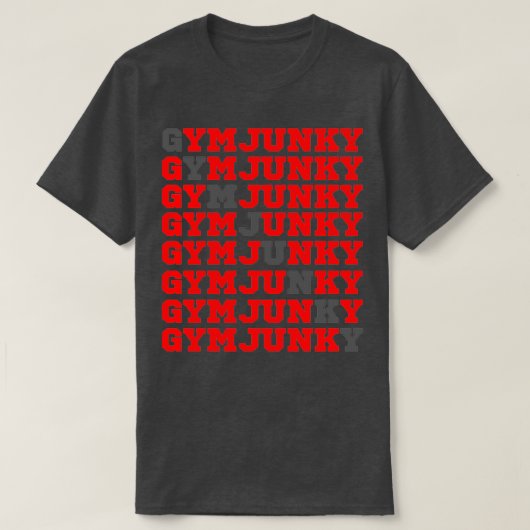 GYM JUNKY 10 T-SHIRT (Design voorkant)
