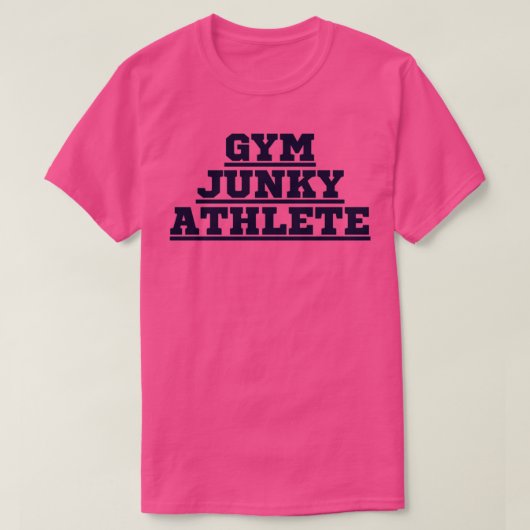 GYM JUNKY ATHLETE T-SHIRT (Design voorkant)