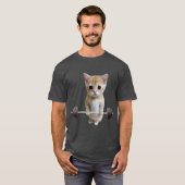 Gym Kat Deadlift T-shirt (Voorkant volledig)