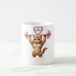 Gym Kat Moeder Mok - Grappig Moederdag Cadeau