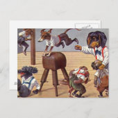 Gym-klasse voor honden briefkaart (Voorkant / Achterkant)