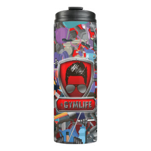 Gym leven mannelijk thermosbeker