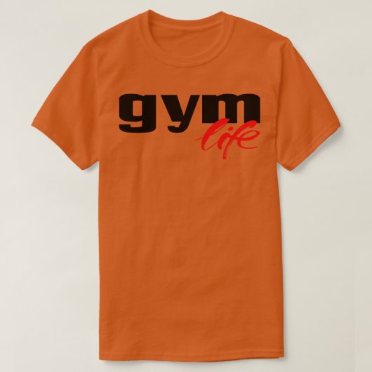 Gym leven t-shirt (Design voorkant)