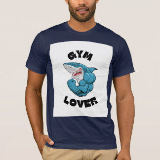 Gym Liefhebber Spierbundel Haai Fitness Motivatie T-shirt