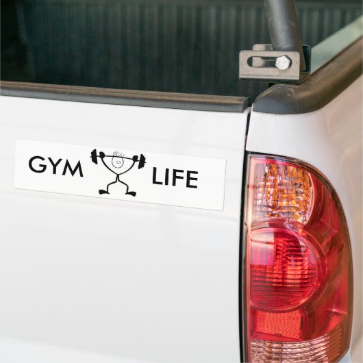 GYM LIFE-BUMPERSTICKER BUMPERSTICKER (Op Truck)
