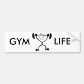 GYM LIFE-BUMPERSTICKER BUMPERSTICKER (Voorkant)