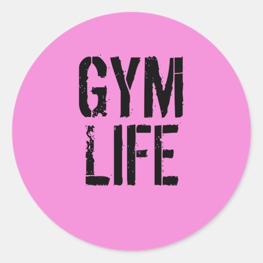 Gym life - sticker (Voorkant)