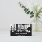 Gym Locatie | Visitekaartje met een Torn-effect (Staand voorkant)