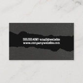 Gym Locatie | Visitekaartje met een Torn-effect (Achterkant)