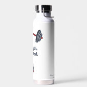 Gym Logo Naam Fitness Dumbbell Sterkte Vereenvoudi Waterfles (Links)