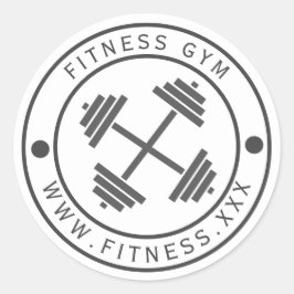Gym logo Typografie Sticker